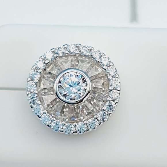 925 Sterling Silver Cubic Zirconia Earrings, U19254783 - Picture 3 of 11